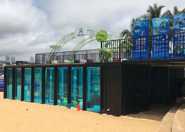 Quality Steel frame building prefab house Swimming pool Shipping container pools cost 20ft Shipping Container Swimming Pool for sale