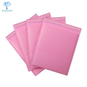 China 6*9inch Pink Bubble Wrap Envelopes Biodegradable Courier Bags on sale