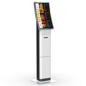 Buy cheap Self Ordering Kiosk With POS Terminal For Restaurant And Store, Fast Food Order Kiosk product