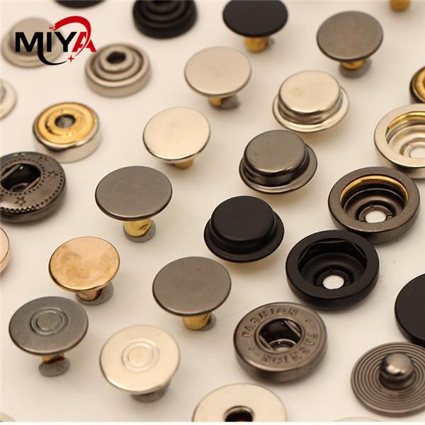 Quality Round 15mm Bag Eyelet Zinc Alloy Metal Snap Buttons for sale
