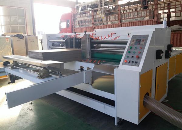 Quality Auto Stacker Thin Blade Slitter Scorer Machine / Carton Cardboard Making Machine for sale
