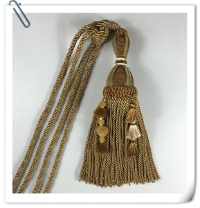 2017 factory hot sales  cord tassel tieback for curtain accessory decorative