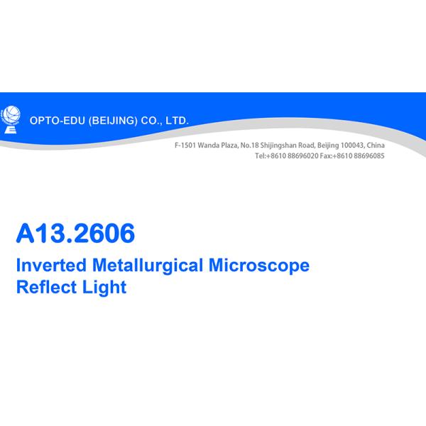 Trinocular Inverted Metallurgical Microscope OPTO-EDU A13.2606-A CE / Rohs