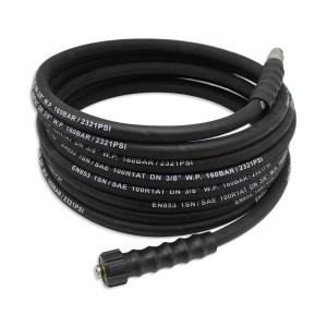 China 3/8X 25' 4000 Psi High Pressure Washer Hose Black Blue Gray on sale