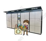 Smart Pin Code Custom APP Laundry Dry Clean Locker Touch Screen With Remote