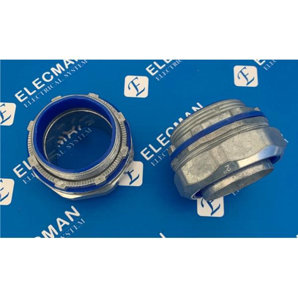 2" Zinc Insulated Straight Liquid Tight Flexible Conduit Connector