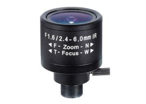Buy cheap 1/3&quot; 2.4-6.0mm Megapixel F1.6 M12 Mount Fixed IRIS IR Vari-focal Lens, 2.4-6.0mm Camera Lens product