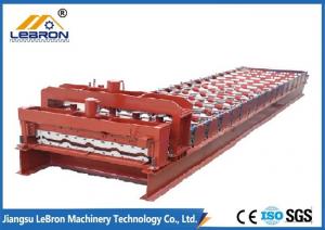 China 45# high grade color steel by CNC control system glazed tile roll forming machine on sale