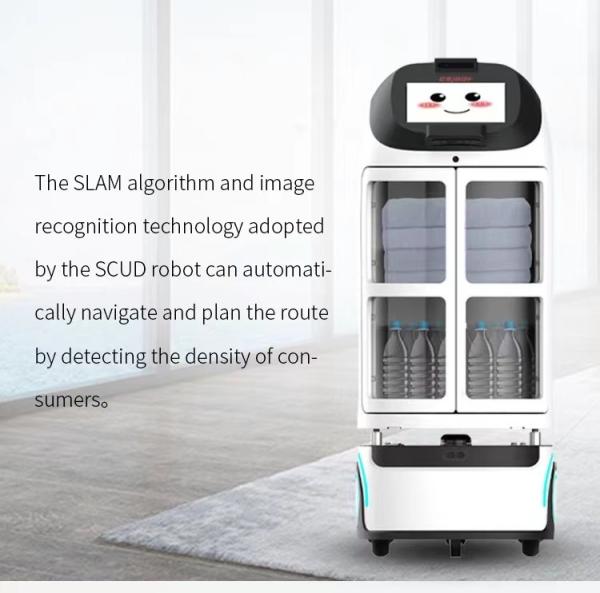 Room Autonomous Mobile Robot Navigation 55db 60kg Net Autonomous Delivery Robot