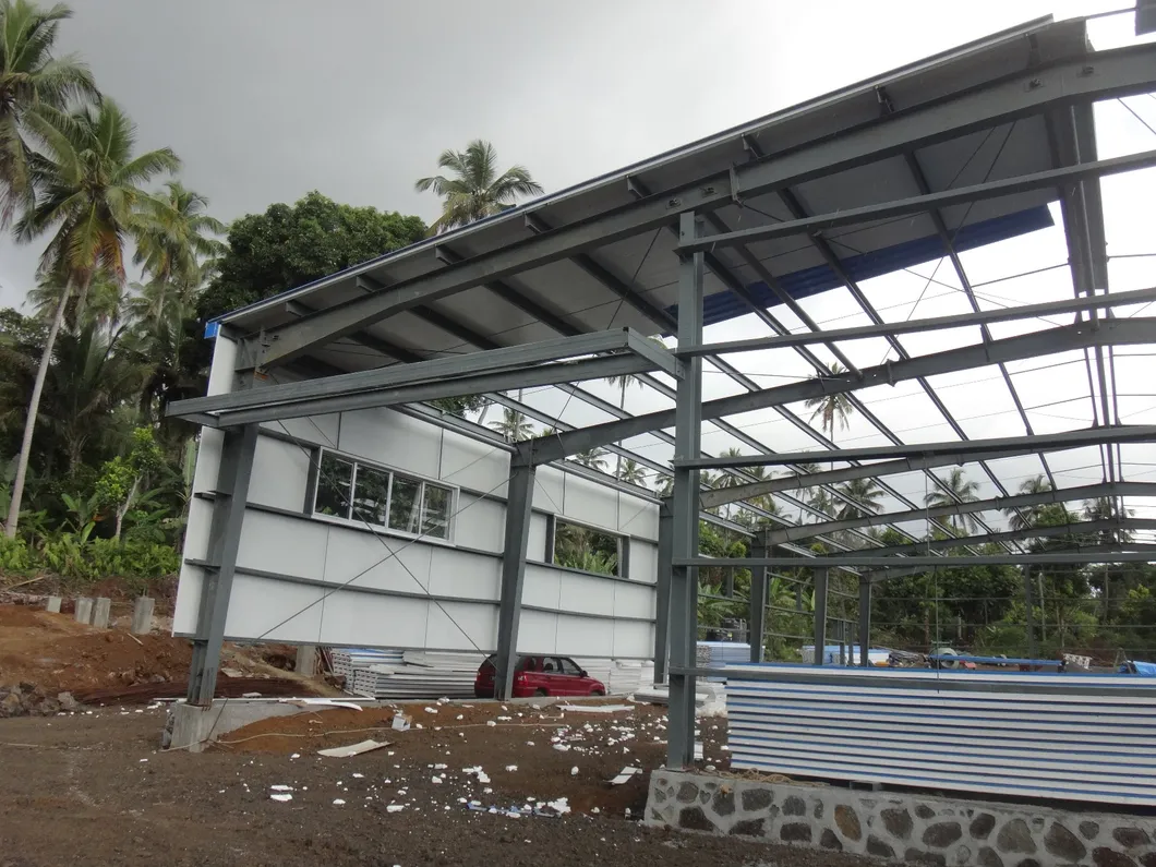 Water Proofing Prefabricated Galvanized Light Construction Steel Structure for Sale