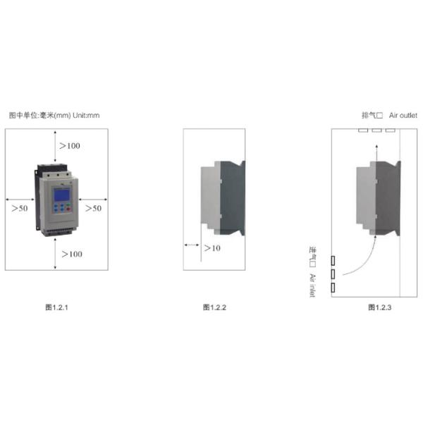 50 / 60Hz 160KW Electronic Soft Starter Thyristor Type With Electric Motor Protection