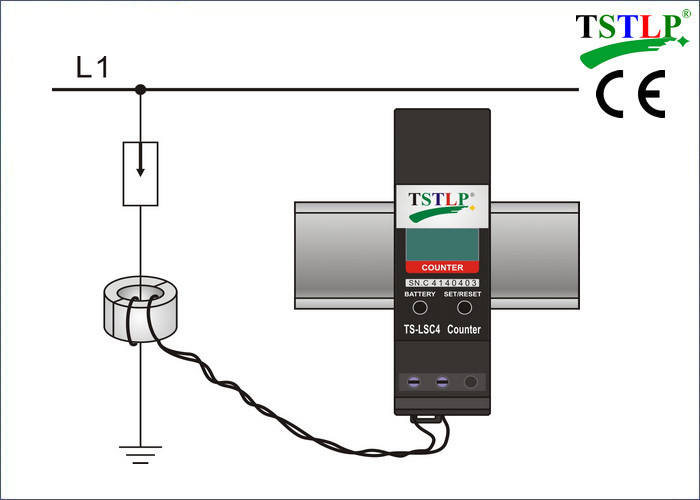 Long Life Digital Display Lightning Strike Counter Easy Installation