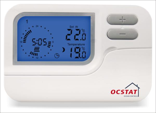 Quality RF Programmable Room Thermostat , Fixed Temperature Room Thermostat for sale