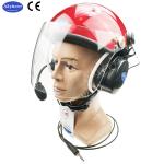 Red color PPG Helmet/Paramotor Helmet With Full Headset EN966 Paramotoring GD