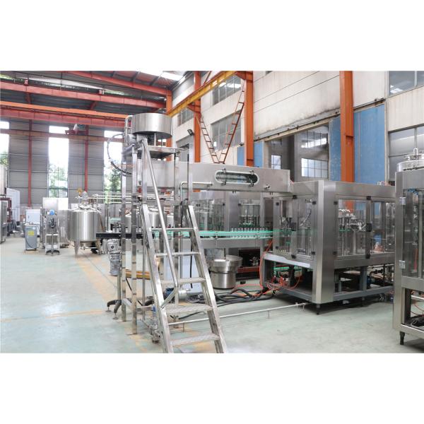 Piston Vacuum Milk Bottle Filling Machine Medium Size With Belt Conveyor