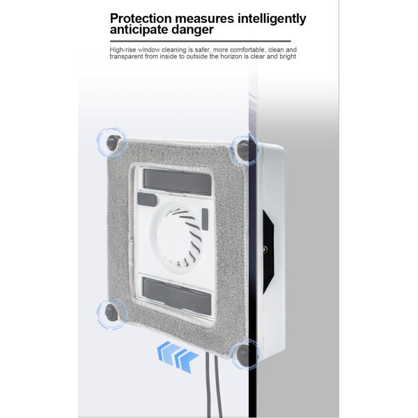 500MAh Smart Window Cleaning Robot US Plug 60Hz Window Cleaner Robot