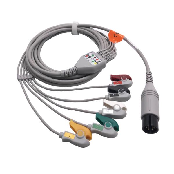 Compatible Mindray Ecg Trunk Cable 6 Pin 3 Or 5 Leads Pm8000 Pm9000
