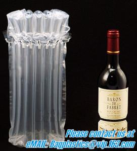 China Inflated Wine Bottle Protector Bags, Sleeves Glass Travel Transport, Air Filled Column, Leakproof Cushioning on sale
