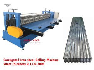 Rolling Machine for manufacturing Corrugated Iron sheet, Corrugated sheet Thickness 0.15-0.3mm