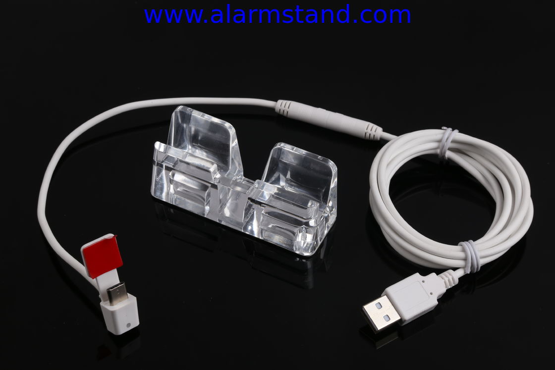 COMER 4USB-port Laptop Security charge Cable Lock display with alarm controller for retail security system