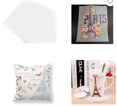 A3 A4 DTF PET 30cm 60cm Heat Transfer Printing Film Rolls for umbrella