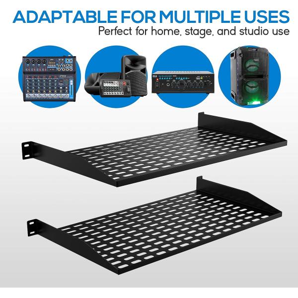 Vented Shelves Cantilever Mount Style Server Rack Shelf Mount Rails Network Equipment
