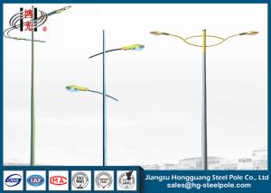 Professional LED Outdoor Electric Lamp Post Double Arm Weather Resistance