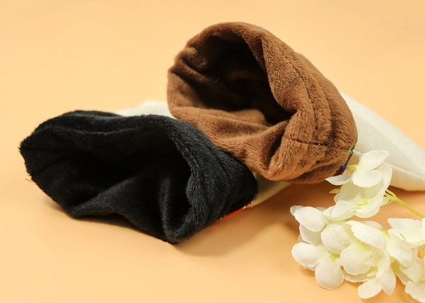 Wooden Bead Drawstring Splicing Recyclable Canvas Drawstring Bag