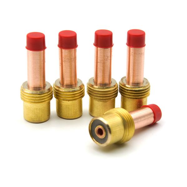 WP9 20 Welding Gun Parts , Copper Small Gas Lens 25gram Weight 85159000