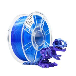 China Silk PLA +Filament 1.75mm Purple Blue Dual Color 3D Printer Filament 2 in 1 Coextrusion 1KG Spool on sale