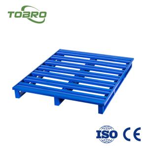 China Foldable Steel Pallet Mesh Box Pallet Industrial Stackable Metal Wire Mesh Pallet Cage on sale