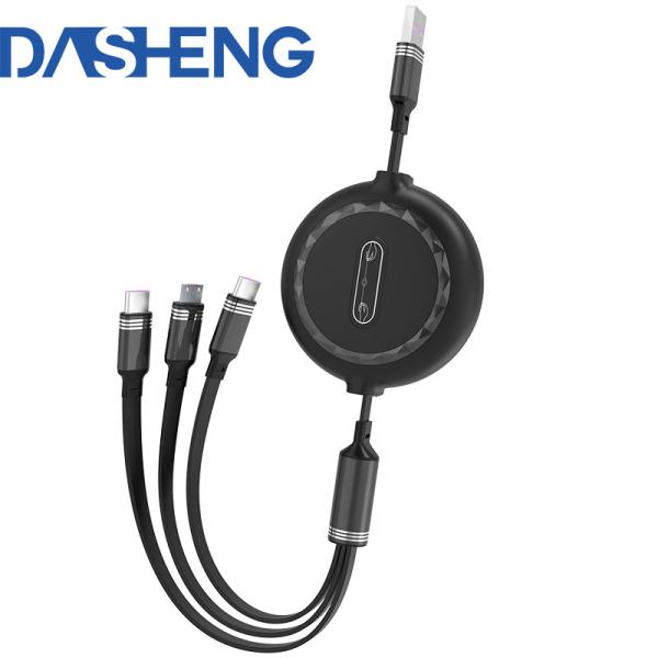 Quality Retractable USB 2.0 Charging Cable For Android Iphone Type C Mobile Phone for sale