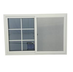 Buy cheap 14 Years Production Experience Elegant 80mm UPVC Double Slider Window With Drainage Channel Design product