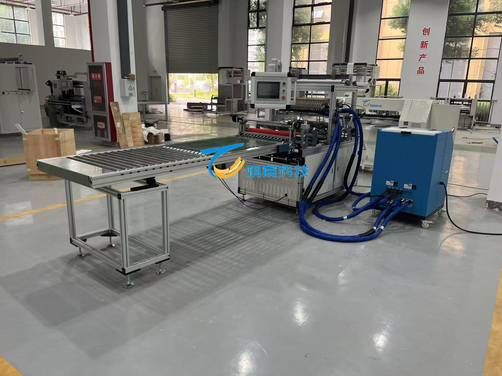 50Hz HEPA Filter Making Machine Double Sided Edge Gluing Machine 6kw