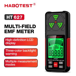 Buy cheap HT627 EMF Meter Professional Electromagnetic Field Radiation Detector Handheld Portable Radio Frequency Warn Meter product