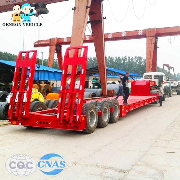 Quality Construction Triaxle Excavators Heavy Duty Low Bed Trailers for sale