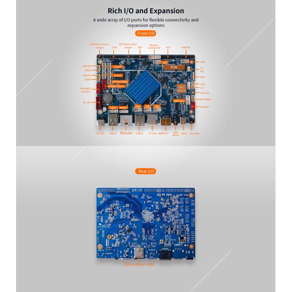 Android 7.1 K4 Smart Vending Machine Board LVDS and EDP for 1080p FHD decoding support