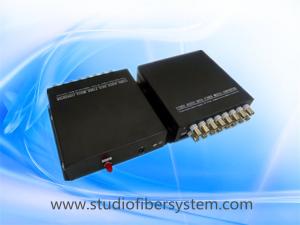 Buy cheap Compact 16 channel analog video fiber converter for 16CH HD video and 1ch RS485 over 1 single mode fiber product