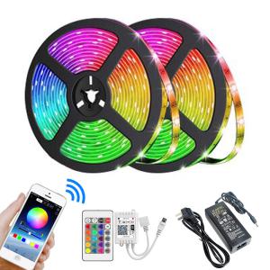 Buy cheap Smart CRESTIN 16.4ft RGB Music Sync Flexible Rgb Led Strip Lights WiFi APP product