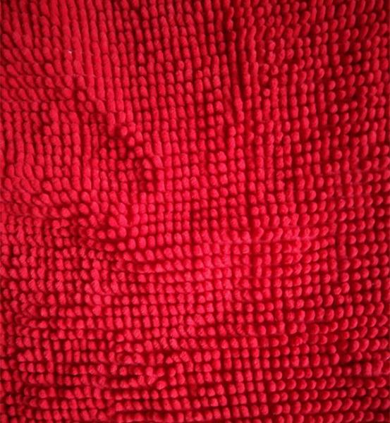 Quality Microfiber 1200gsm Red Big Chenille 150cm Width Used Like Mats Gloves for sale