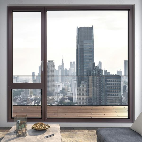 Quality Modern House Villa Aluminium Windows and Doors with Heat Insulation Coefficient ≤2.1 for sale