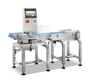 China Biscuit Package In Line Checkweigher Conveyor With Rejector SUS304 Material on sale