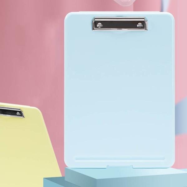 Writable Plastic A4 Document Box Transparent Storage Box Silk Printed 24x35cm