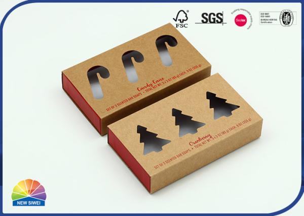 Quality Drawer Sliding Printed 350gsm Kraft Paper Box Matte Lamination for sale