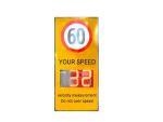 Road Warning Portable Radar Speed Sign with Solar Power Input AC 220V and LED