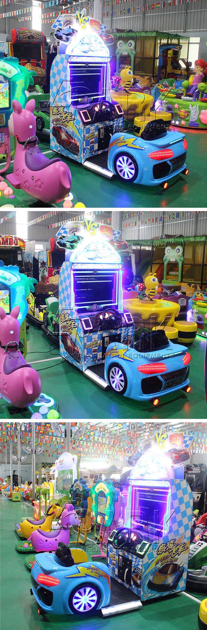 Reality Feeling Car Racing Game Simulator Machines With Camera Function Card System