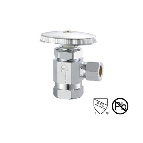 Quality Chrome Plating Brass Angle Valve 1/ 2 Inch 150 PSI 100g 200°F Temperature for sale