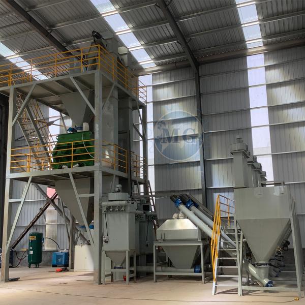 Quality 4m Height Automatic Tile Adhesive Production Line With Batching & Packaging System for sale