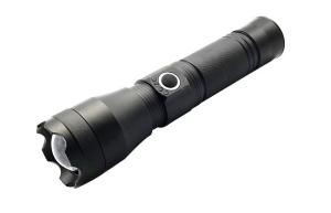 China 10W LED Flashlight Aluminum P50 18650 Lithium Battery 4.3x16.6(18.4)Cm 800lm Rechargeable LED Flashlight Torch on sale