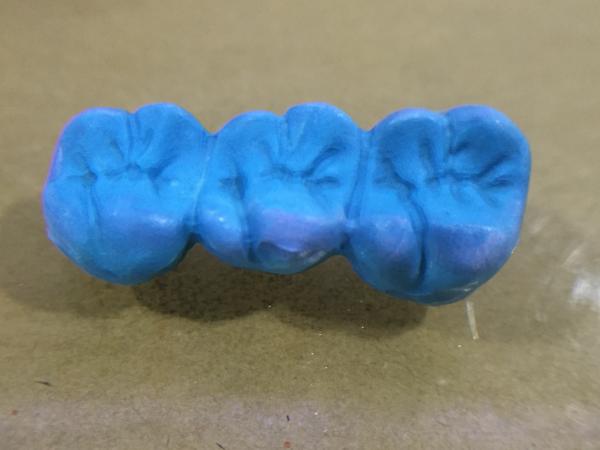 X-COLOR Visible Zirconia Coloring Liquid With Blue Color Guide 30ML bottom used